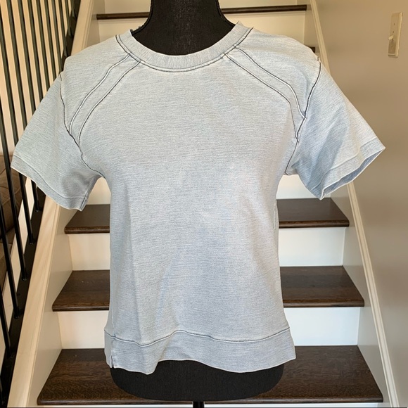 Banana Republic Tops - Banana Republic Denim-like Crop Top